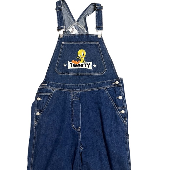 Vintage 2000 Warner Bros Tweety Bird overalls size medium - Picture 1 of 10